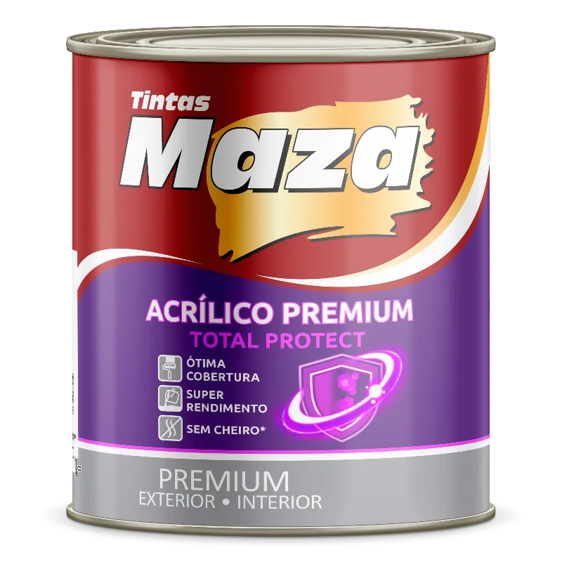 Maza Acrílico Premium Total Protect Acetinado Branco 3,6l