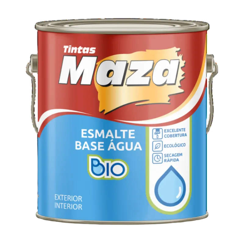 Maza Esmalte Base Água Preto Acetinado 3,6L